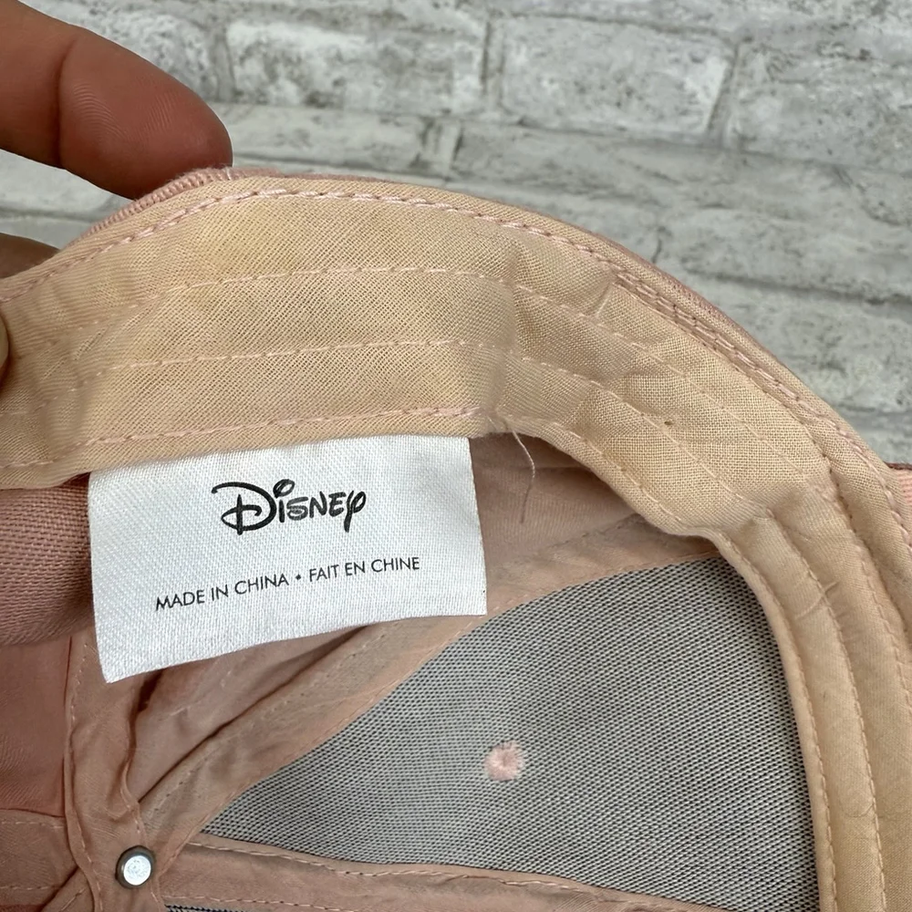 Disney Cakeworthy Rose Gold Minnie Mickey Mouse Baseball Cap‎ Hat Sparkles